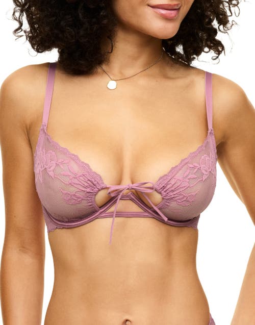 Shop Adore Me Cathie Unlined Demi Bra In Medium Purple