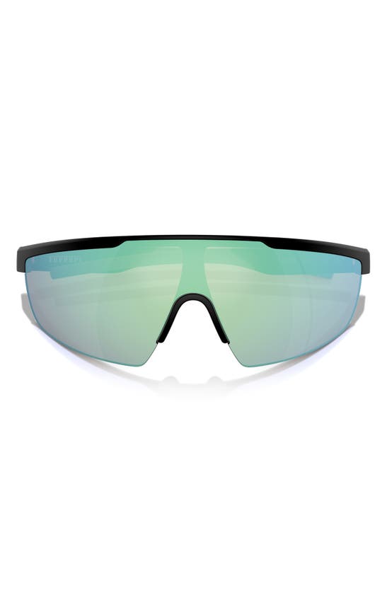 Scuderia Ferrari 140mm Shield Sunglasses In Matte Black