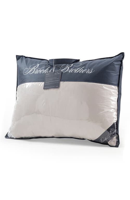 Brooks Brothers Goose Down Pillow In Silver