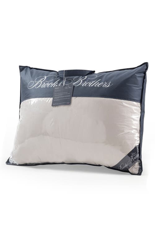 Shop Brooks Brothers Goose Down Pillow In Silver