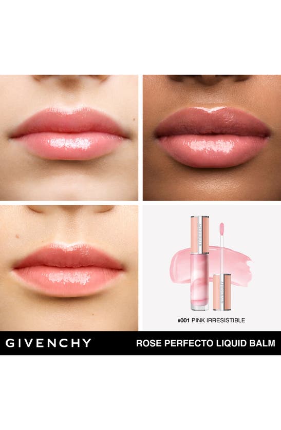 Shop Givenchy Rose Perfecto Liquid Lip Balm In 1 Pink Irresistible