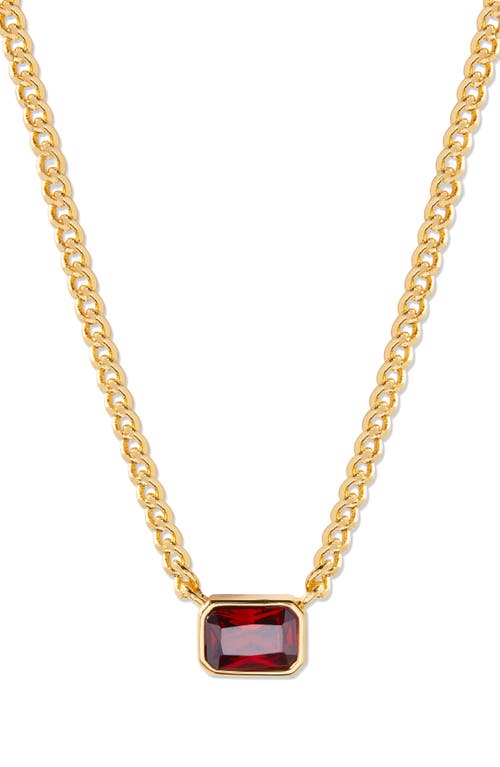 Shop Brook & York Brook And York Jane Birthstone Pendant Necklace In Gold - January