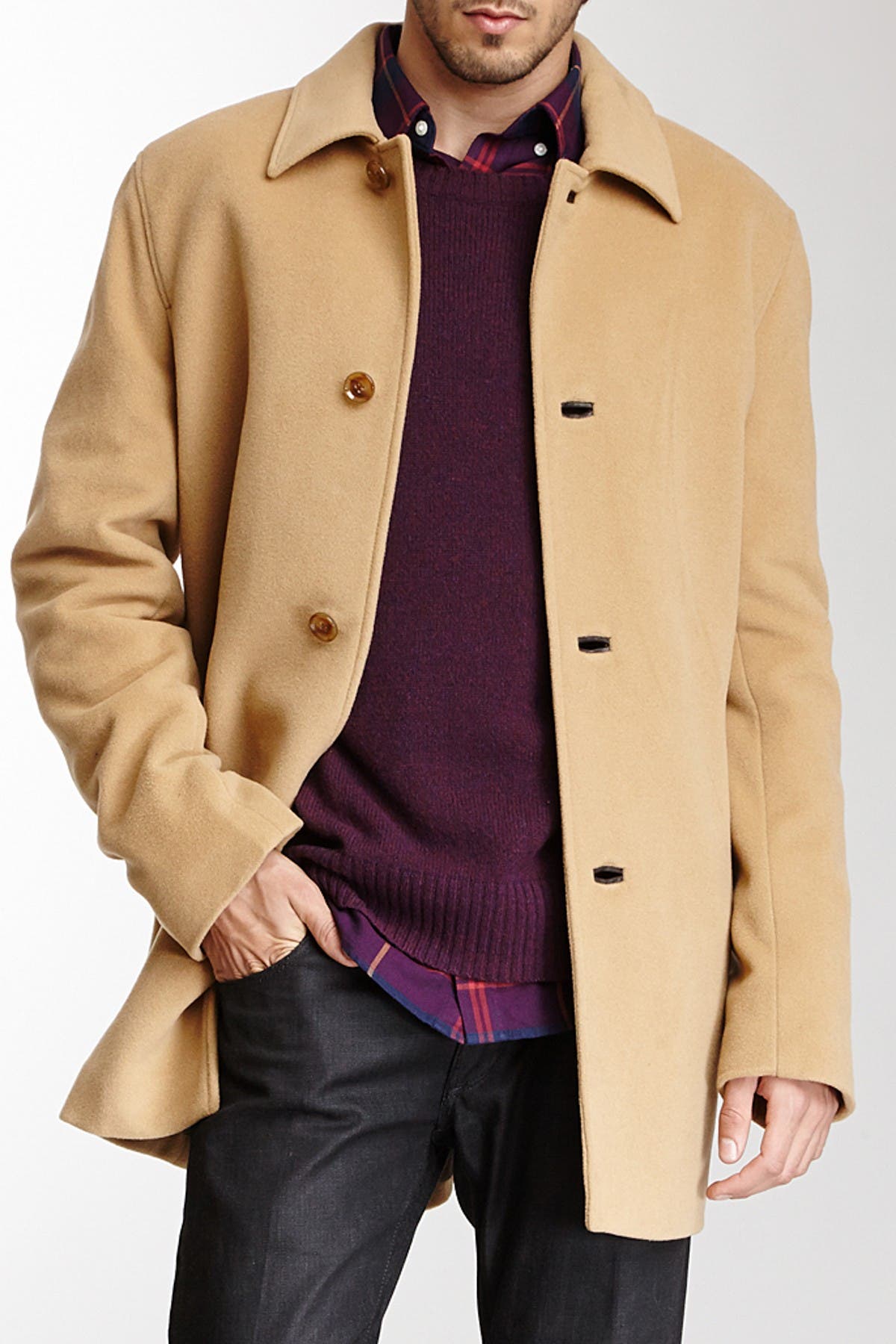 Cole Haan | Italian Wool Blend Overcoat 