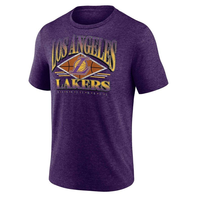 Los Angeles Lakers Fanatics Branded Women's True Classics Tri-Blend T-Shirt  - Heathered Purple