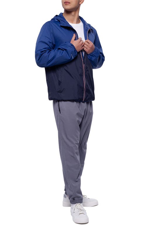 Rokka&rolla Packable Mesh Lined Windbreaker In Blue Navy