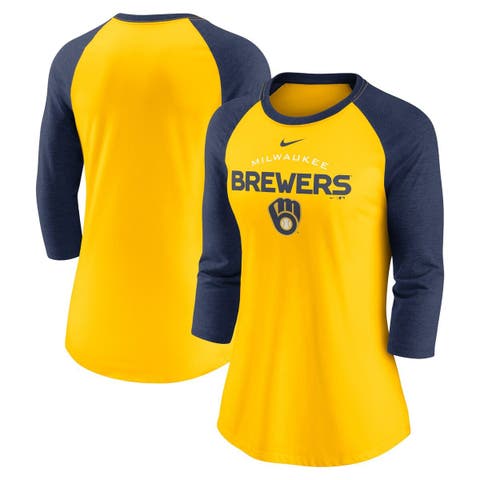 Lids Milwaukee Brewers Fanatics Branded Women's Mound T-Shirt - Navy