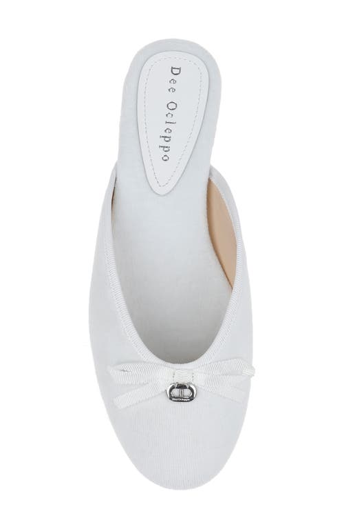 Dee Ocleppo Athens Terry-cloth Mules In White