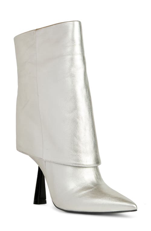 Cecille Bootie in Silver Metallic