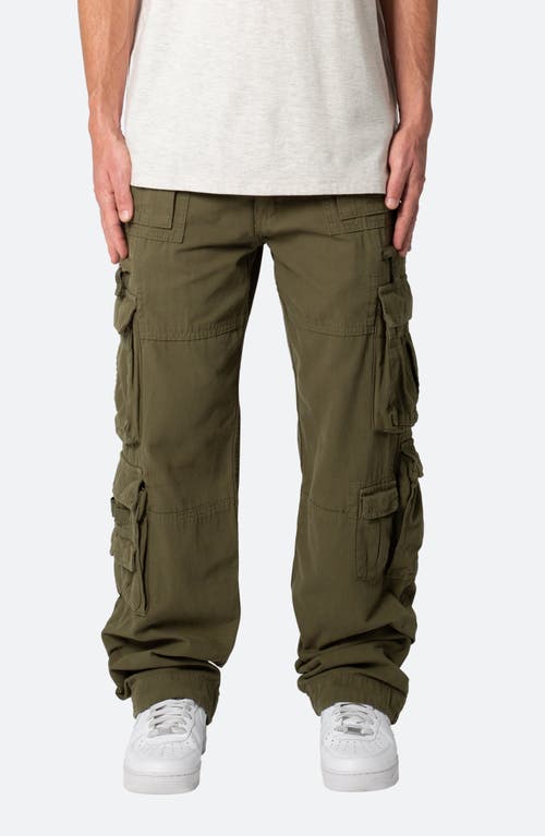 Shop Mnml Military Cargo Pants In Olive