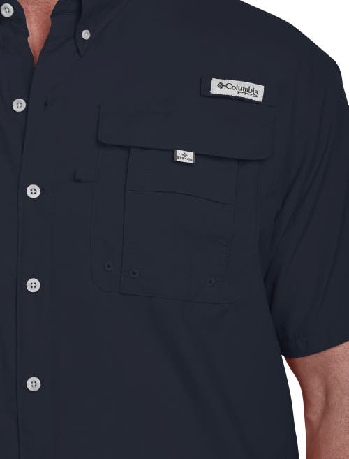 Shop Columbia Pfg Bahama Ii Short-sleeve Sport Shirt In Collegiate Navy