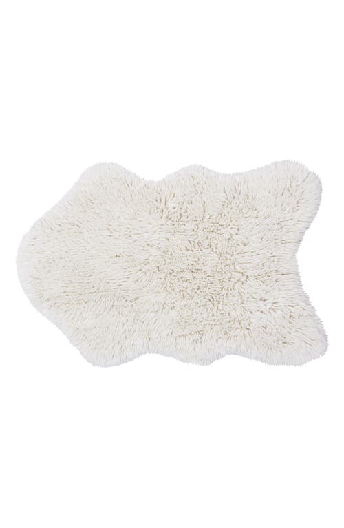 Lorena Canals Woolly Woolable Washable Wool Rug in White at Nordstrom