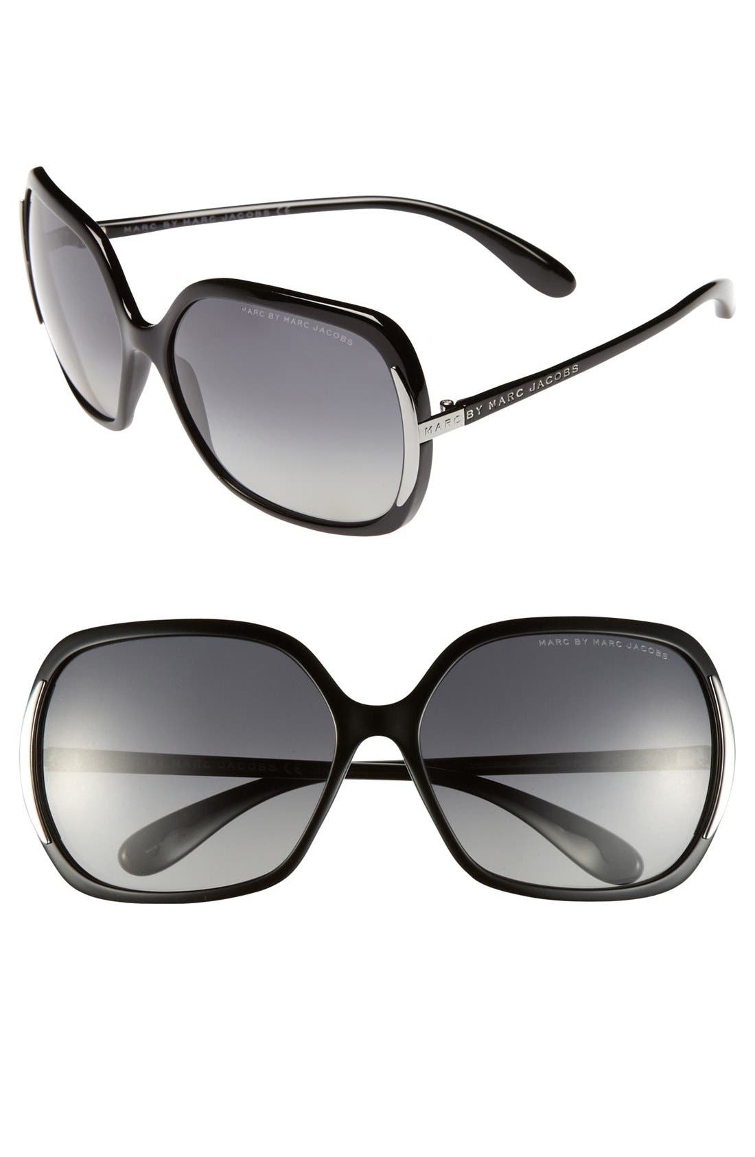 MARC BY MARC JACOBS Oversized Polarized Sunglasses Nordstrom