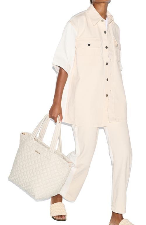 Mz Wallace Medium Metro Deluxe Tote In Sandshell