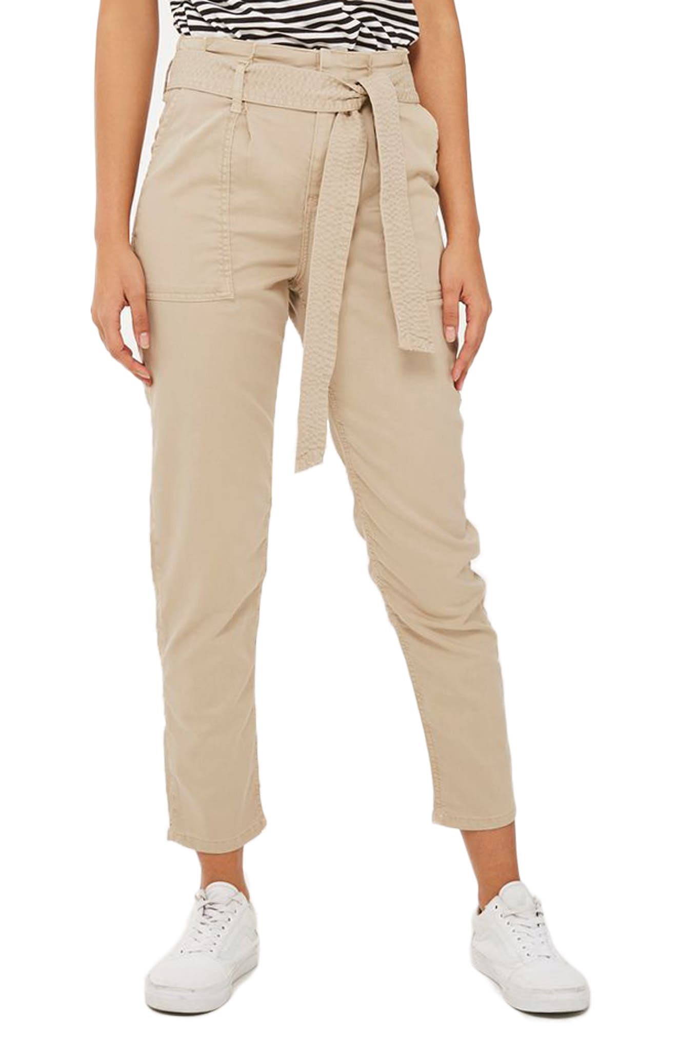 Topshop Paperbag Peg Trousers | Nordstrom