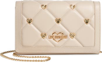 Heart Embellished Shoulder Bag