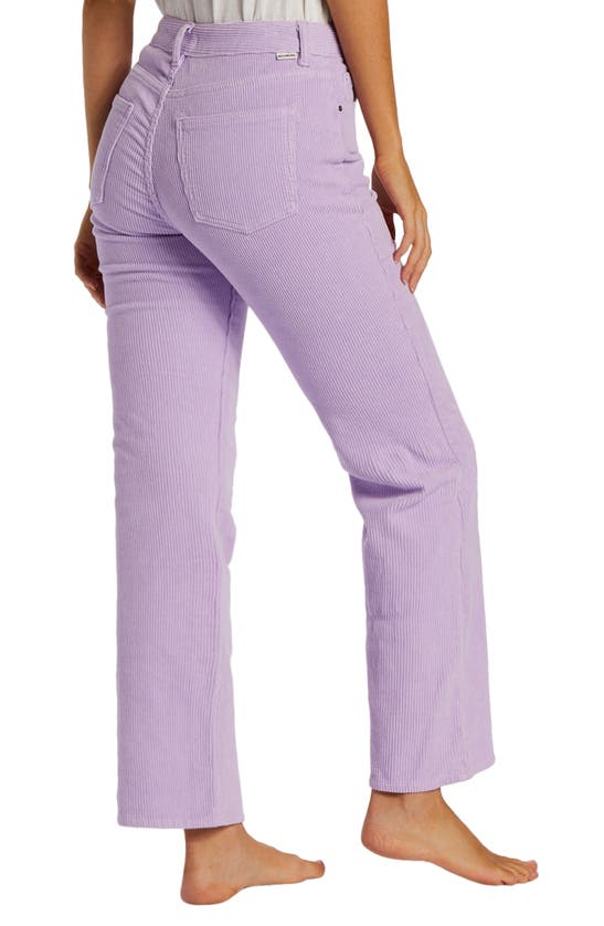 Shop Billabong New Age Straight Leg Corduroy Pants In Lilac Breeze