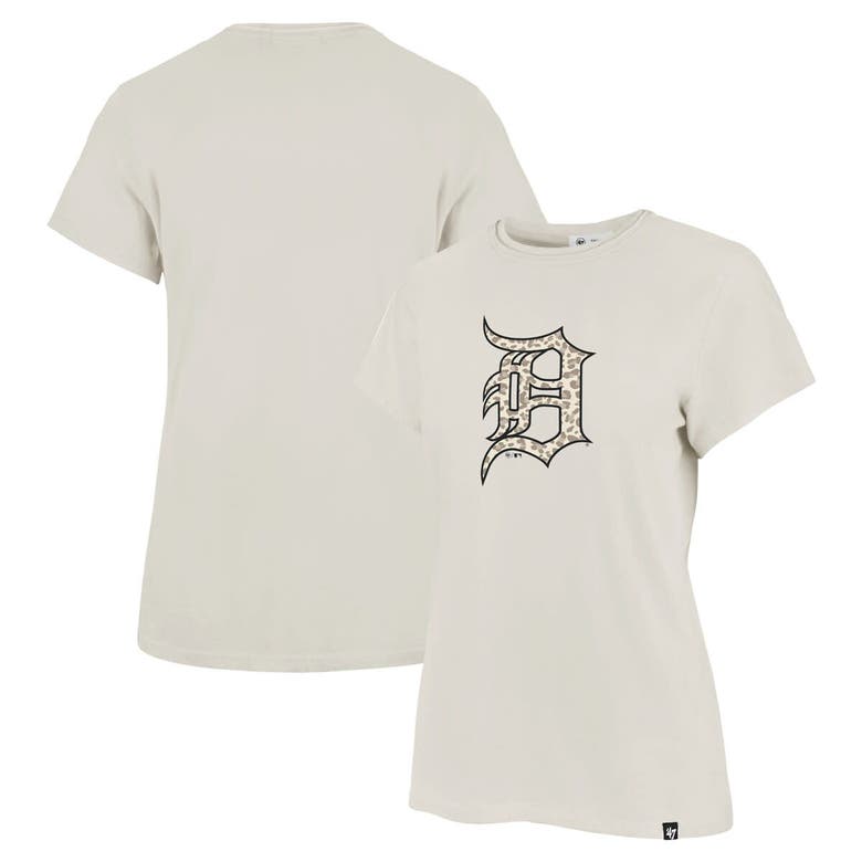 Shop 47 ' Oatmeal Detroit Tigers Imprint Frankie T-shirt