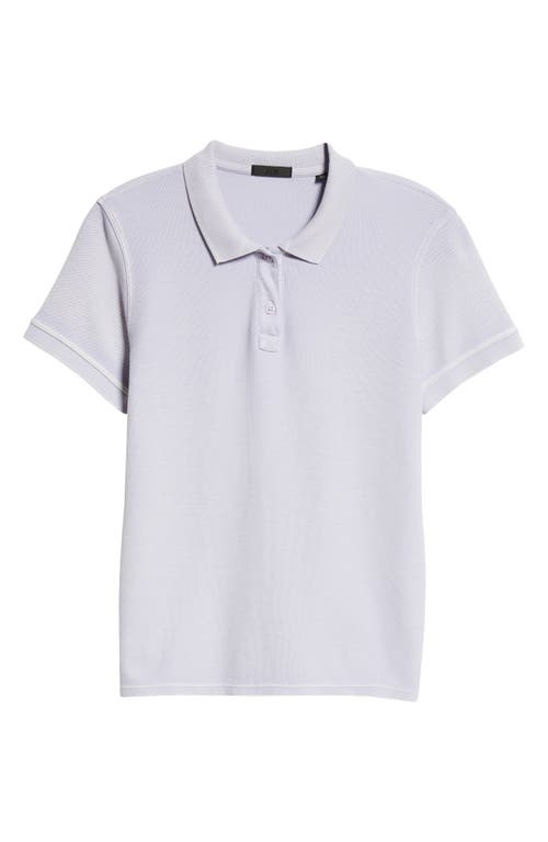 Shop Atm Anthony Thomas Melillo Tipped Pima Cotton Piqué Polo In Skyflower