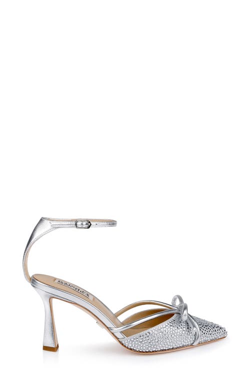 BADGLEY MISCHKA BADGLEY MISCHKA COLLECTION ANN ANKLE STRAP POINTED TOE PUMP