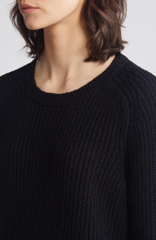 Shop Eileen Fisher Organic Cotton Sweater In Black