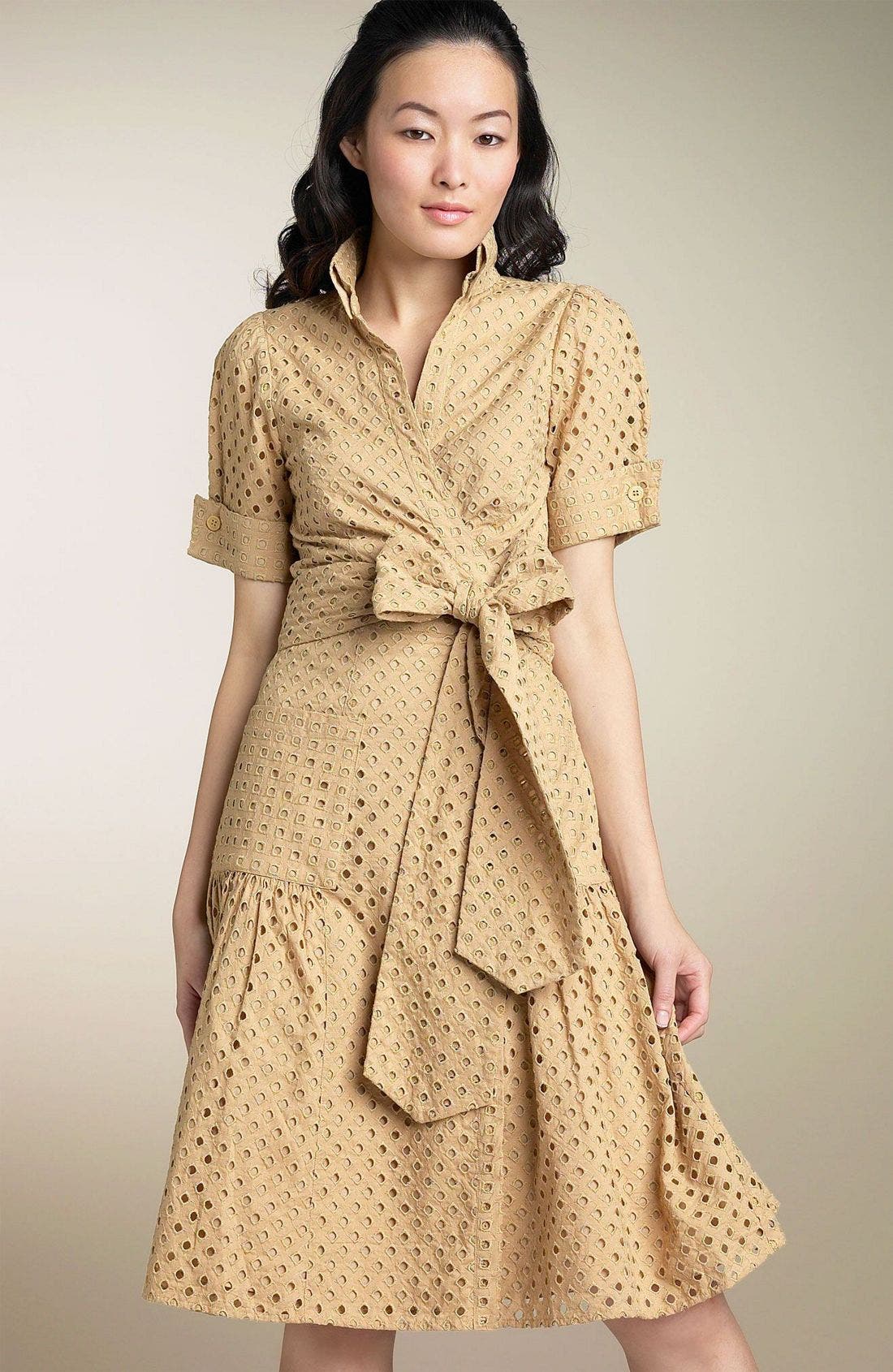 dvf eyelet dress