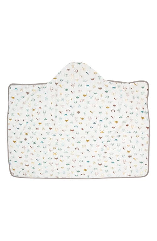 Shop Little Unicorn Cotton Muslin & Terry Hooded Towel In Animal Crowd