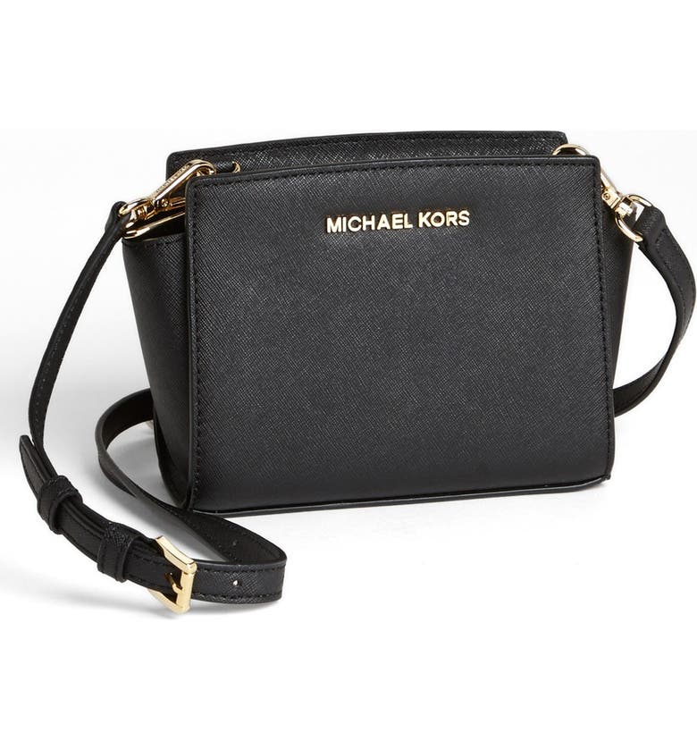 MICHAEL Michael Kors 'Selma - Mini' Saffiano Leather Messenger Bag ...