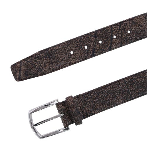 Shop Trafalgar 40mm Genuine Water Buffalo Leather Belt In Chocolate