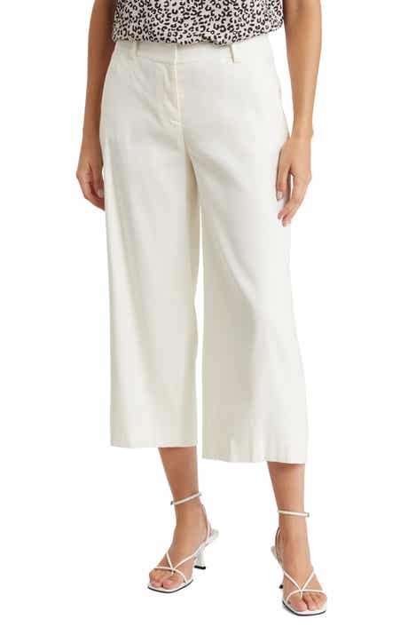 Halogen Pleated Crop Wide Leg Trousers Nordstromrack