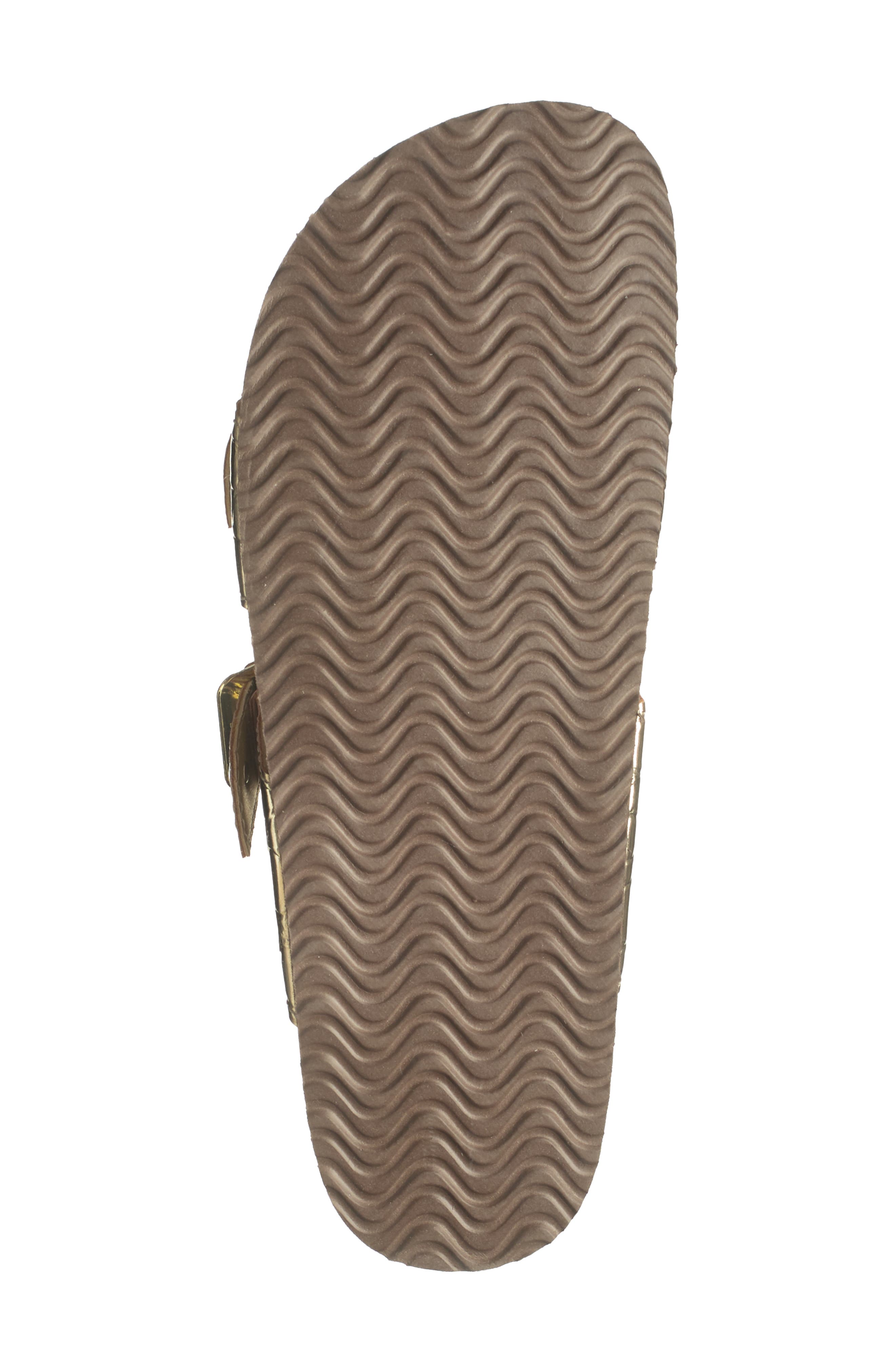 Madden Girl Brando Slide Sandal In Gold Croco ModeSens