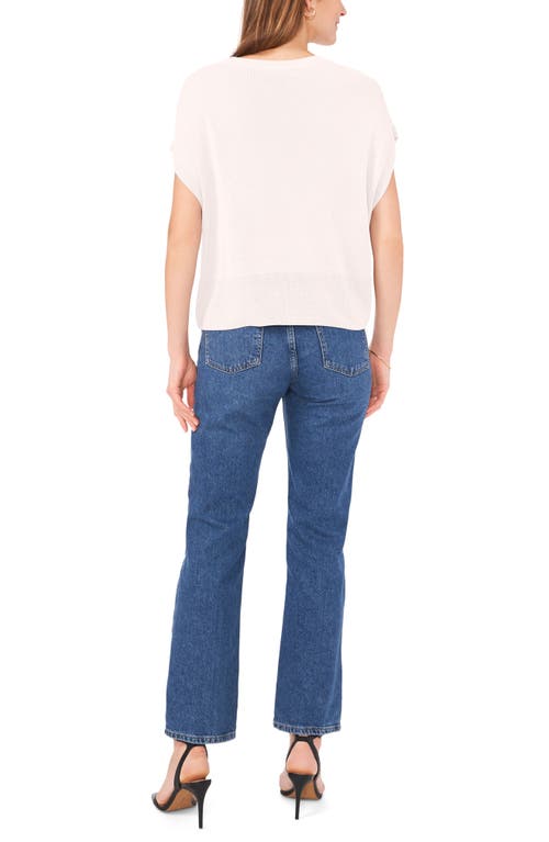 VINCE CAMUTO VINCE CAMUTO SHORT SLEEVE CREWNECK SWEATER