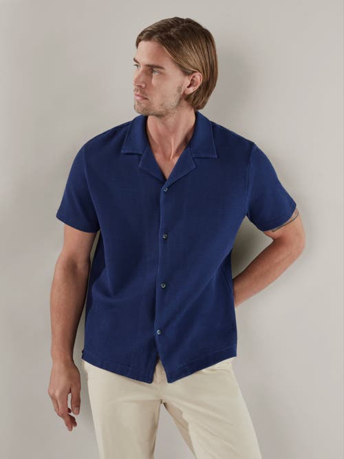 ROBERT TALBOTT ROBERT TALBOTT WILLIAMS WAFFLE KNIT CAMP SHIRT