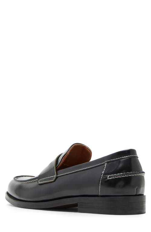 Shop Steve Madden Natan Penny Loafer In Black