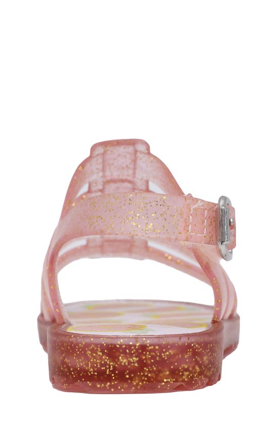 Shop Nautica Kids' Glitter Jelly Sandal In Clear/ Pink/ Gold