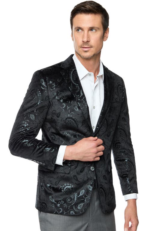 Shop Robert Graham Abney Paisley Jacquard Sport Coat In Black