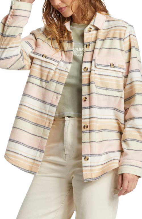 Shop Billabong Forge Fleece Shirt Jacket In Mountain Rose