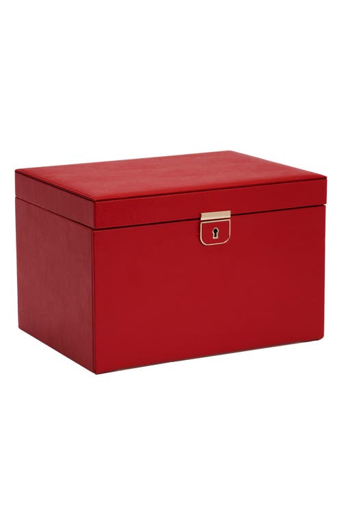 Shop Wolf Palermo Large Jewelry Box In Red