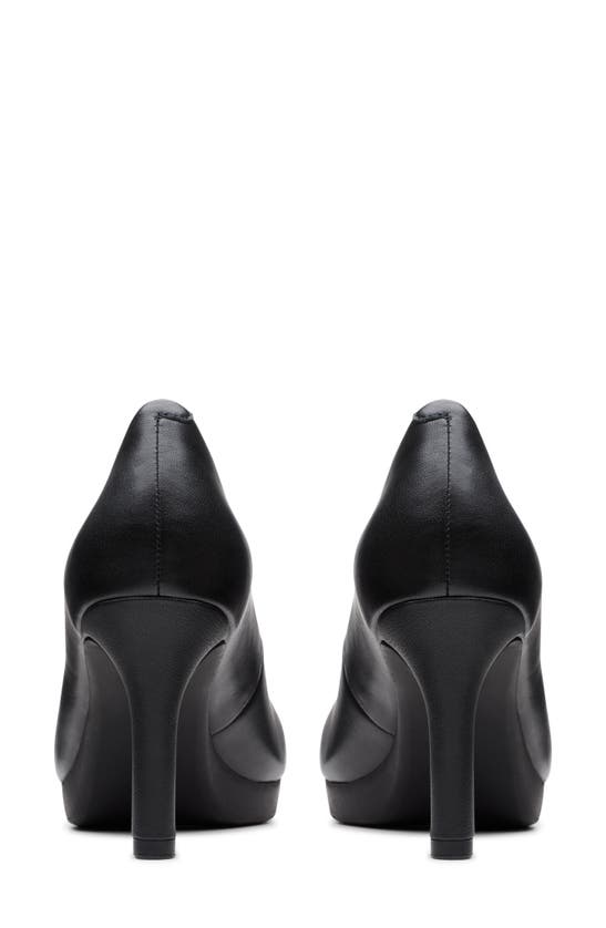 Clarks Women's Ambyr 2 Braley High-heel Platform Pumps In Black Leather