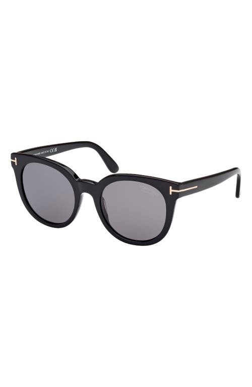 TOM FORD TOM FORD MOIRA 53MM POLARIZED BUTTERFLY SUNGLASSES 