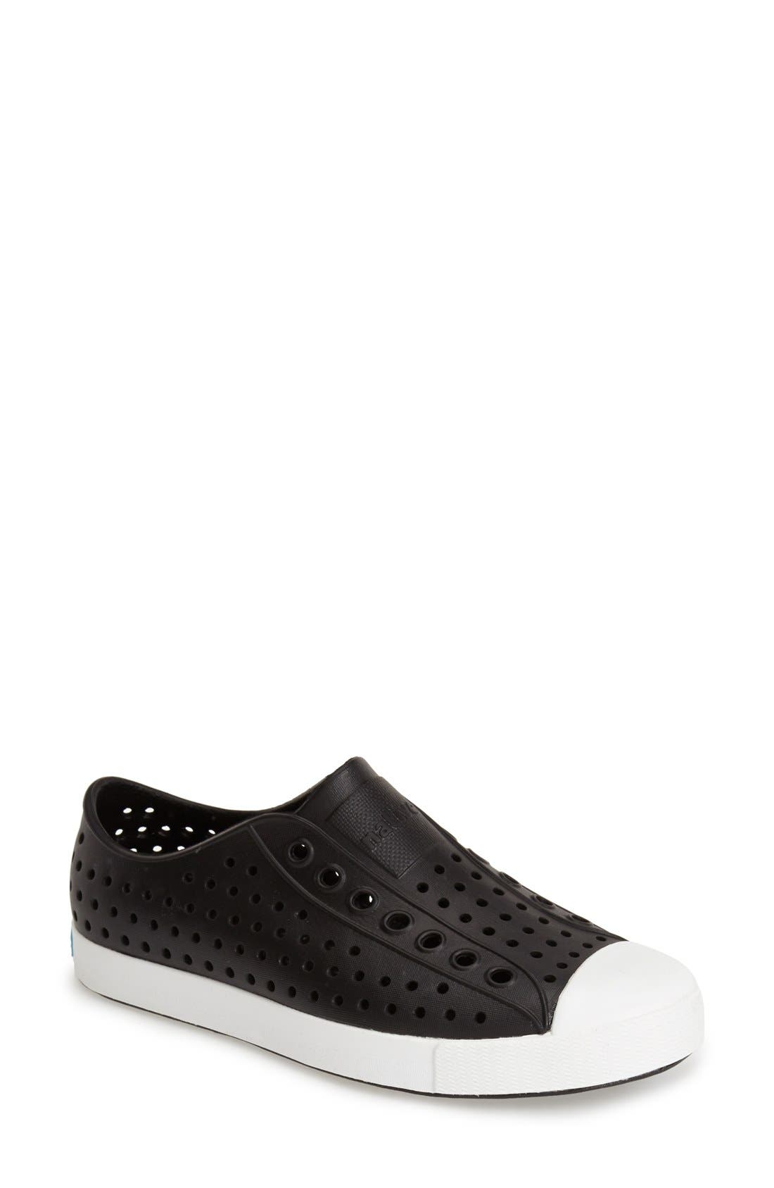 Native Shoes Jefferson Vegan Perforated Sneaker, Black