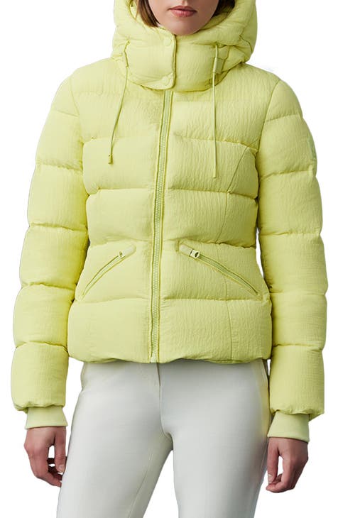 DKNY Womens Hooded Packable Puffer Coat X Small Blue NEW MSRP $240