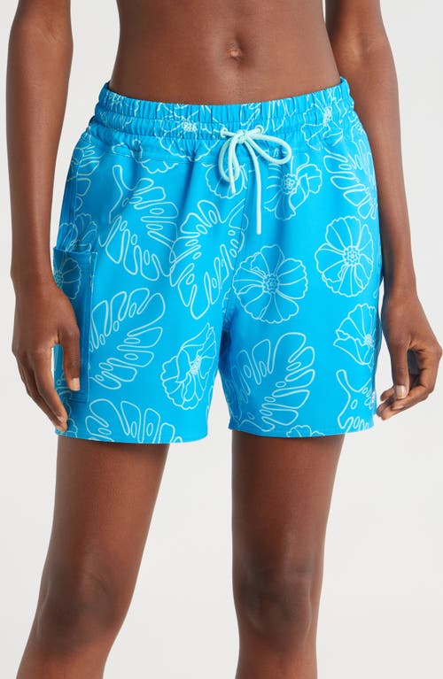 5-Inch Reversible Board Shorts in Keep Palm