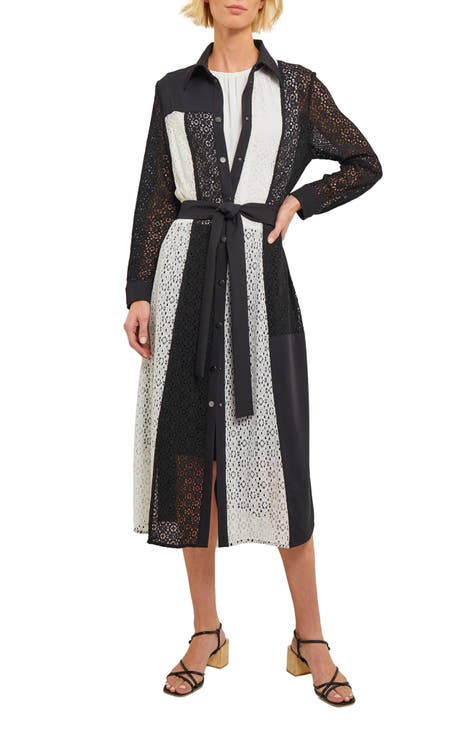 Tie Waist Lace Coat