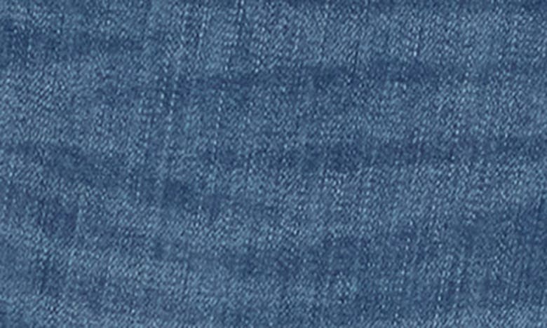 Shop Democracy Frayed Hem Crop Kick Flare Jeans In Mid Blue
