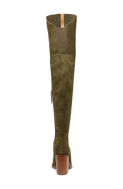 Shop Kelsi Dagger Brooklyn Logan Over The Knee Boot In Olive