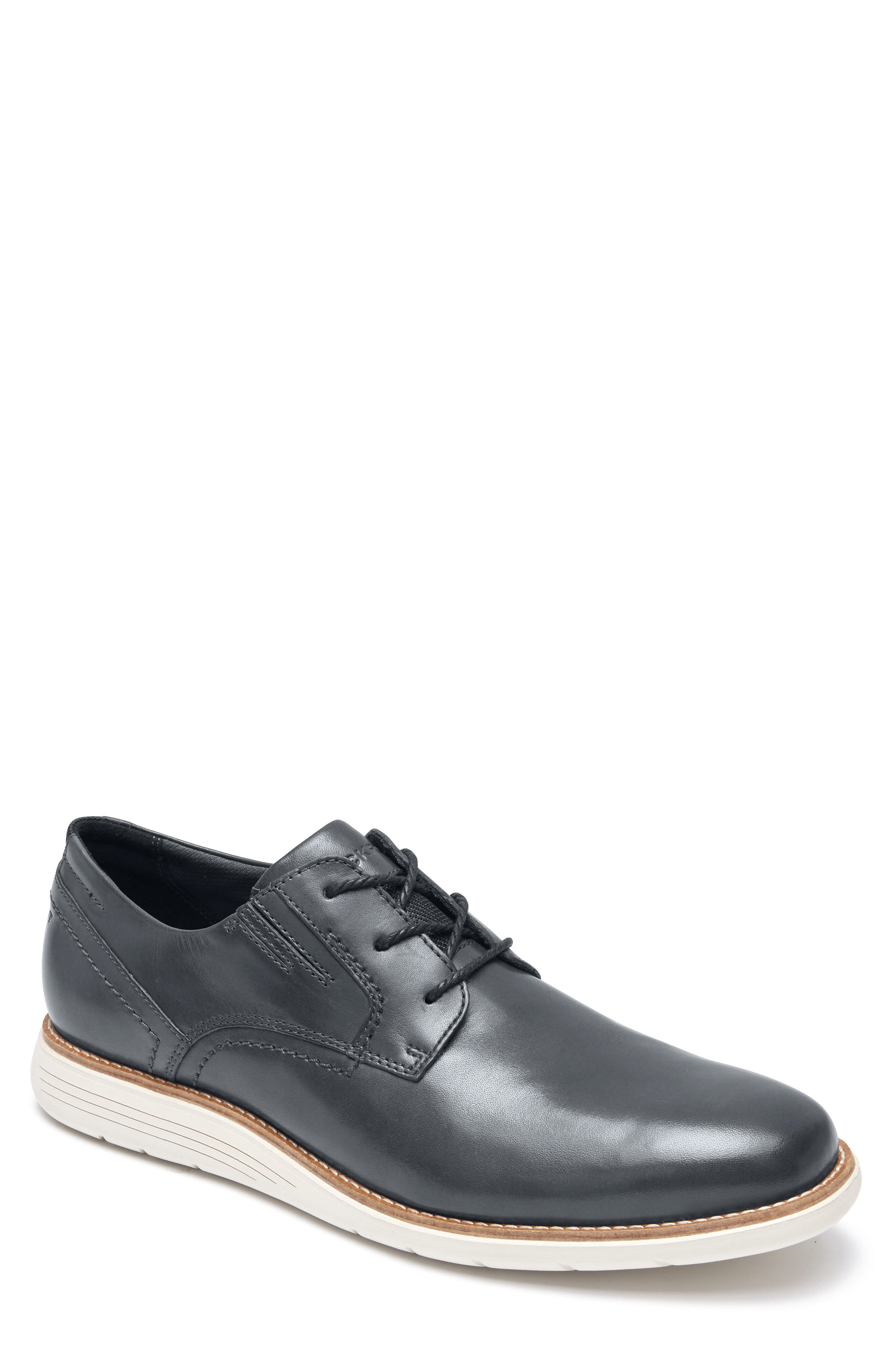 UPC 194097024169 product image for Rockport Plain Toe Derby, Size 9 in New Dress Blues Leather at Nordstrom | upcitemdb.com