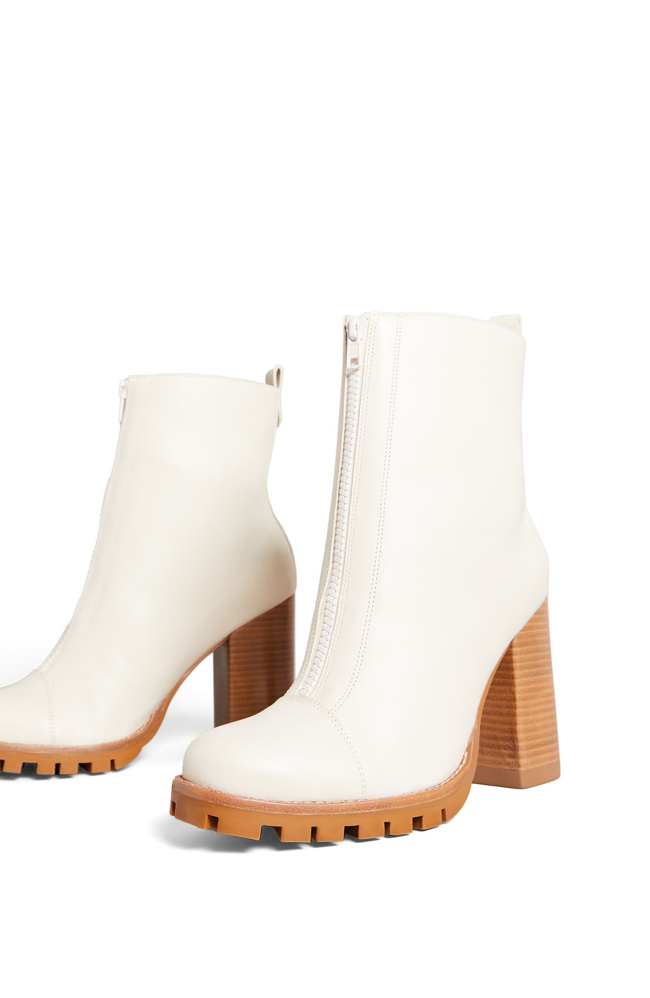 Ted Baker Leather Chunky Heeled Chelsea Boot in Natural AVHA, Women's Accessories