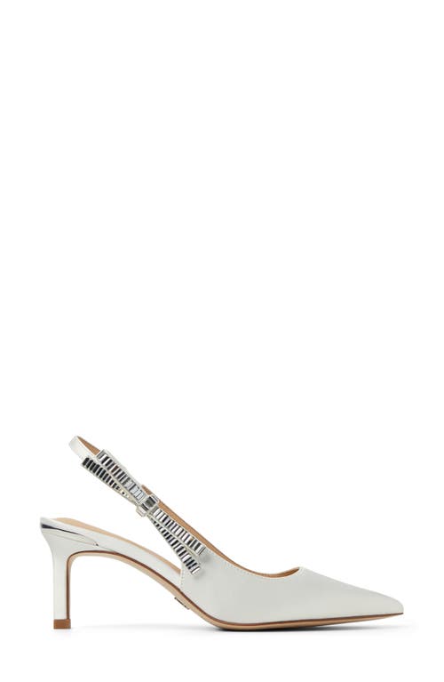 Ted Baker Janie Bow Slingback Pointed Toe Pump In White