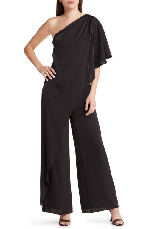 One-Shoulder Jumpsuit in Black