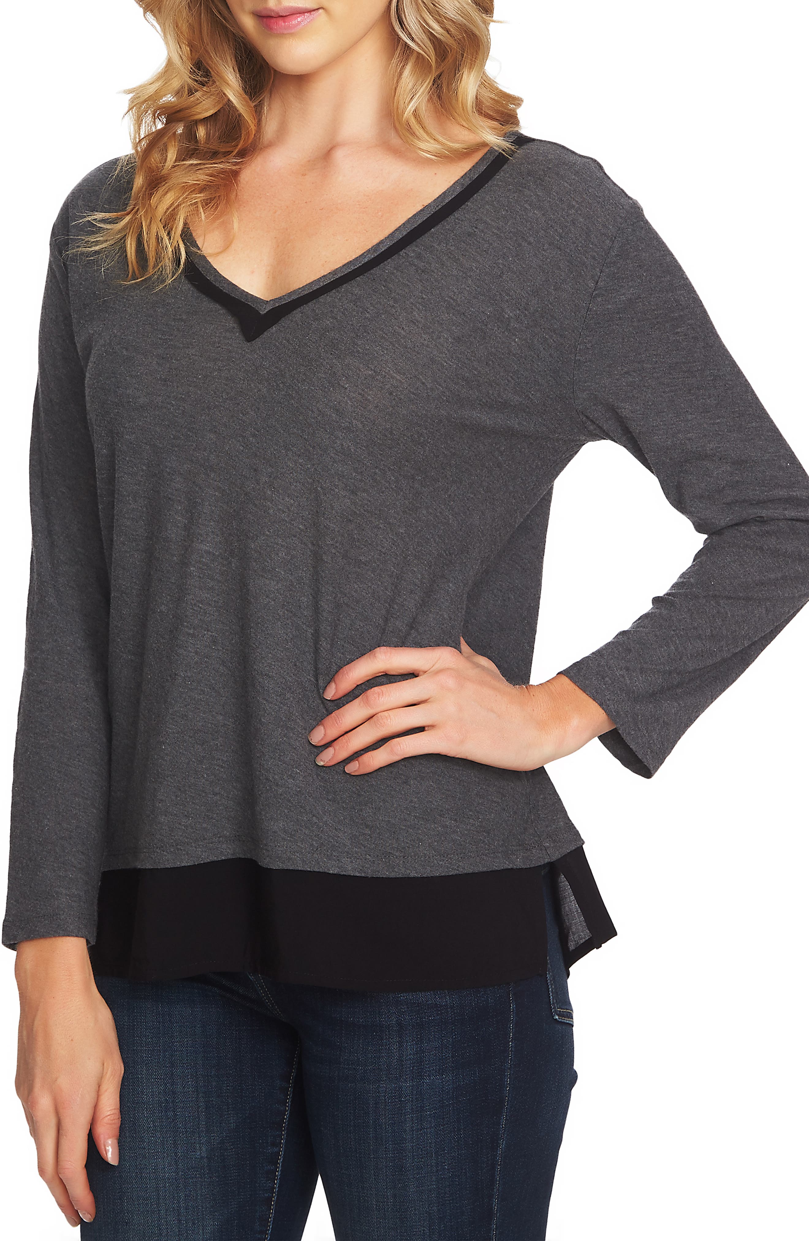 vince camuto layered look top